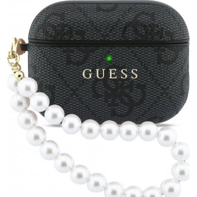 Guess PU 4G Classic Logo Pearl Strap Pouzdro pro AirPods Pro 3 Black GUAP3P4E4PSK – Zboží Živě