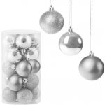 SPRINGOS Vánoční baňky stříbrné mix 4cm sada 20ks – Zbozi.Blesk.cz