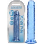 Realrock Realistické dildo s přísavkou 22 cm modré – Sleviste.cz