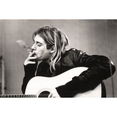 Plakát 61x91,5cm - Famous Photo of Kurt Cobain, Nirvana – Zbozi.Blesk.cz