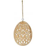 MFP 2221564 Vejce závěs dřevo 12cm přírodní – Hledejceny.cz