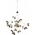 MADAM STOLTZ Kovové jmelí Mistletoe Brass, zlatá barva, kov – Hledejceny.cz