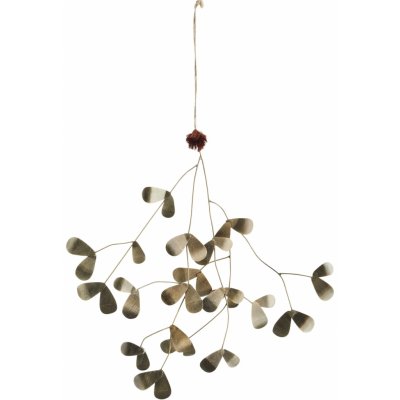 MADAM STOLTZ Kovové jmelí Mistletoe Brass, zlatá barva, kov – Hledejceny.cz