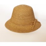 Krumlovanka dámský letní nemačkavý slamák Cloche melange 100% Paile natural P-12528 starorůžová – Hledejceny.cz