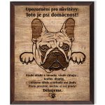 Cedulky sport hobby Obrázek Francouzský buldoček - Domácnost/OD7004 – Hledejceny.cz