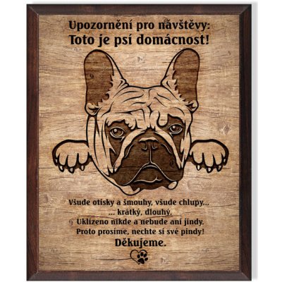 Cedulky sport hobby Obrázek Francouzský buldoček - Domácnost/OD7004 – Hledejceny.cz