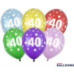 PartyDeco Balónek s číslem 40 narozeninový – Sleviste.cz