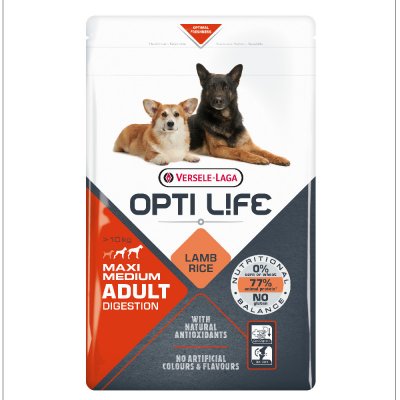 Versele Laga Opti Life Adult Digestion Medium & Maxi 12,5 kg – Hledejceny.cz