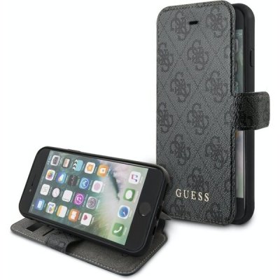 Pouzdro Guess 4G iPhone 7/8/SE 2020 šedé – Zboží Mobilmania