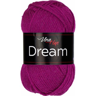 Pletací příze Vlna Hep DREAM 6417 tmavě fialová ostružinová, 100% merino vlna, jednobarevná, 50g/125m