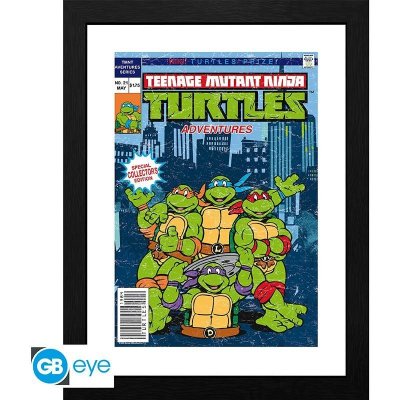 Želvy Ninja Zarámovaný plakát - Comics cover – Zboží Mobilmania