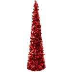 Veliký červený lesklý vánoční strom Sparkling L – 24*24*132 cm - J-Line by Jolipa – Hledejceny.cz