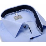 Marvelis Comfort Fit košile s kostičkovaným vnitřním límcem tmavomodrou manžetou světle modrá – Hledejceny.cz