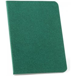 RAYSSE Sešit B7 s linkovanými listy z recyklovaného papíru Tmavě zelená