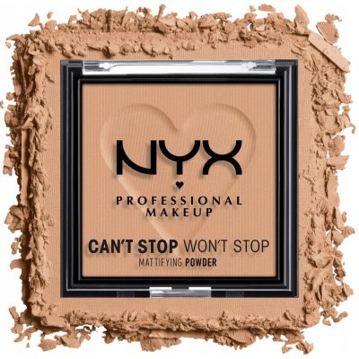 NYX Professional Makeup Can't Stop Won't Stop Mattifying Powder matující pudr 06 Tan 6 g – Zboží Dáma
