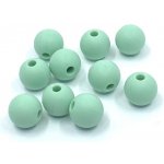 Silikonový korálek 9 mm mint BJ – Zboží Dáma