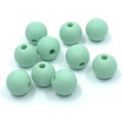 Silikonový korálek 9 mm mint BJ – Zboží Dáma