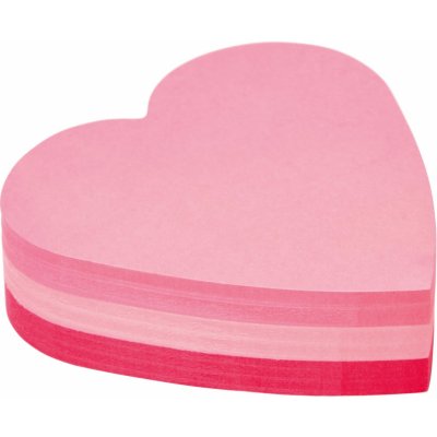 Samolepicí bloček ve tvaru srdce, 225 listů, 3M POSTIT – Sleviste.cz