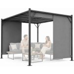 Zahradní pergolaMultiGarden DN-FG-632-4 3x4 m se stahovacím zastíněním šedá – Hledejceny.cz