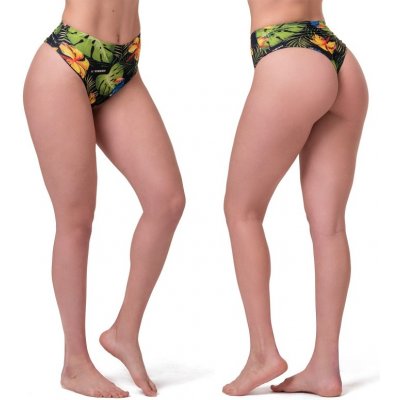 Nebbia High-Waist retro bikini spodní díl 555 jungle green
