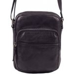 Segali pánská kožená crossbody taška 29413 Black – Sleviste.cz