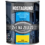 Barvy A Laky Hostivař Hostagrund 2v1 S2160 základní i vrchní barva na kov, 6200 plynárenská žlutá, 600 ml – Zboží Mobilmania