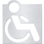 Sapho WC vozíčkář cedulka 120x120 mm, broušená nerez, XP043 – Zboží Dáma