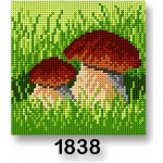 Stoklasa Vyšívací předloha obrázek na vyšívání 70244 1838 houby 2 zelená 15x15cm – Zboží Dáma