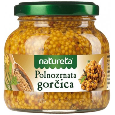 Natureta Hořčice celozrnná 12 x 190 g – Zboží Mobilmania