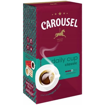 Carousel Daily Cup Classic mletá káva 0,5 kg – Zboží Dáma