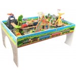 4iQ Dřevěný vláček Vláčkodráha BARTEK 80 ks hrací stůl – Sleviste.cz