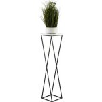 HowHomely Stojan na květiny LOFT 100x24 cm černá/bílá DD0416 – Zbozi.Blesk.cz