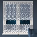 Olzatex žakárová HVĚZDY VITRÁŽ T36134, zimní, vánoční vzor s bordurou, bílá, výška 60cm (v metráži) – Hledejceny.cz