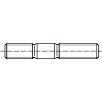 PROFISTYL DIN 835 šroub závrtný do slitin hliníku 8.8 černý Varianta: DIN 835 závrtný šroub do hliníku pev. 8.8 M8x50 – Sleviste.cz