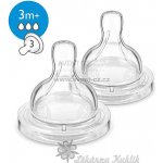 Philips Avent Dudlík Anti-colic/Classic+ 3 střední průtok 3m+ 2 ks – Zboží Dáma