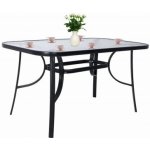 SPRINGOS TOSCANA GF1039-XG Zahradní stůl 120x70 cm, černý – Sleviste.cz