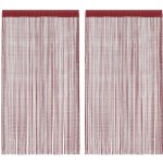 zahrada-XL Provázkové záclony, 2 ks, 100x250 cm, vínová – Hledejceny.cz