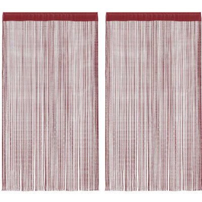 zahrada-XL Provázkové záclony, 2 ks, 100x250 cm, vínová – Hledejceny.cz