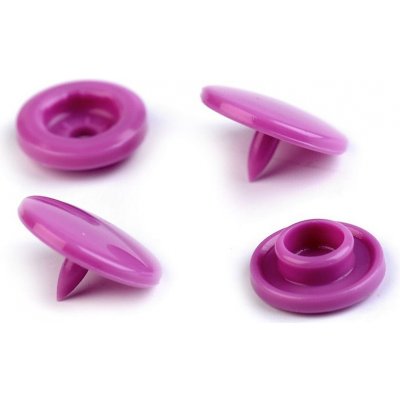 Plastové patentky / stiskací knoflíky vel. 18", velké, 17 B56 fialová světlá (bal. 1000) – Zboží Dáma