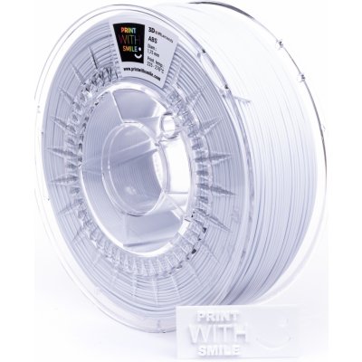 Print With Smile ABS - Satine White 1,75 mm; 0,5 kg – Zboží Živě