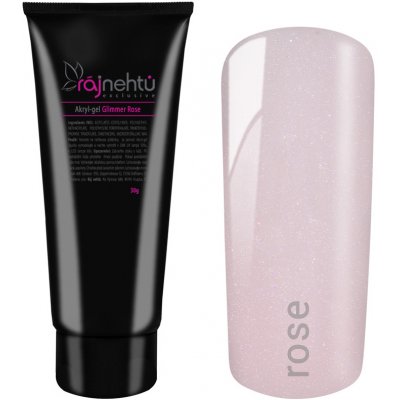 Ráj nehtů Akrylgel v tubě Glimmer Rose 30 g – Zboží Dáma