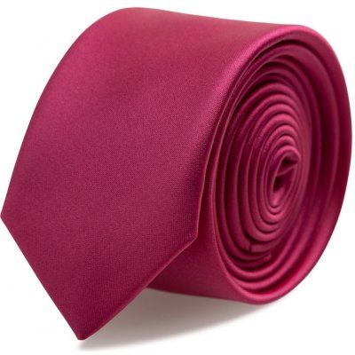Brinkleys Slim kravata s kapesníčkem sytě růžová
