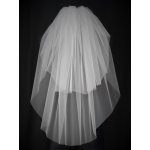 Svatební závoj dvouvrstvý 85 cm – Zboží Dáma