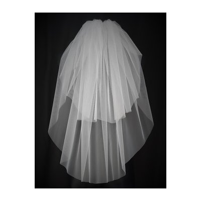 Svatební závoj dvouvrstvý 85 cm – Zboží Dáma