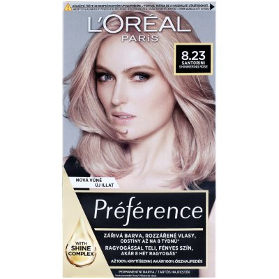 L'Oréal Préférence 8.23 Shimmering Rose barva na vlasy 60 ml – Zbozi.Blesk.cz