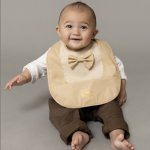Bjällra bryndák Beige Bow – Zboží Dáma