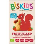 BISkids BIO měkké dětské sušenky s jahodovým pyré bez přidaného cukru 33% ovoce 120 g – Zboží Dáma