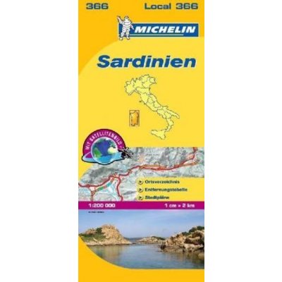 Sardinie č. 366 mapa