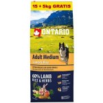 Ontario Adult Medium Lamb & Rice 20 kg – Sleviste.cz