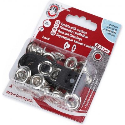 KOH-I-NOOR Průchodky s podložkou 13 mm nikl – Zboží Dáma